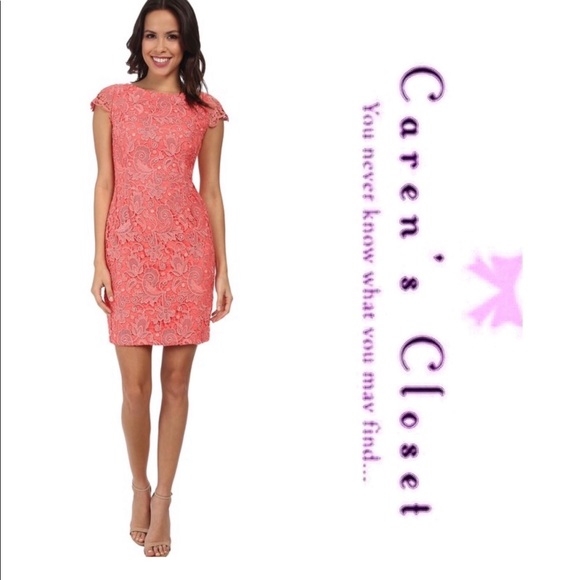 Vince Camuto Dresses & Skirts - Vince Camuto Peach Lace Party Cocktail Dress